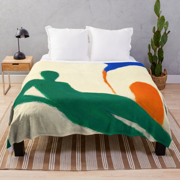 Item preview, Emerald Reclining Figure – Modern Abstract Figure Art designed and sold by Moodzu.