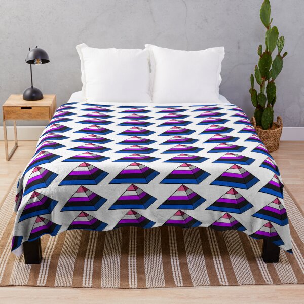 Artikelvorschau, Pyramidenförmige Pride-Flagge Genderfluid entworfen und verkauft von HarveyHandcraftsandDesigns.