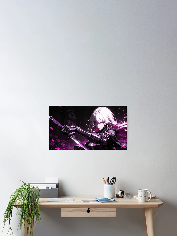 Thumbnail 2 of 3, Poster, Cyborg Samurai designed and sold by Emaple.