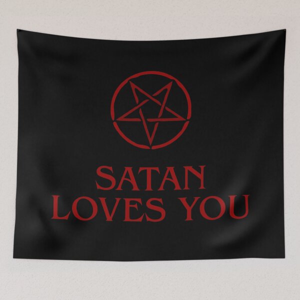 Item preview, Satan Loves You Satanic Quote #2 designed and sold by RebelSoulStd.