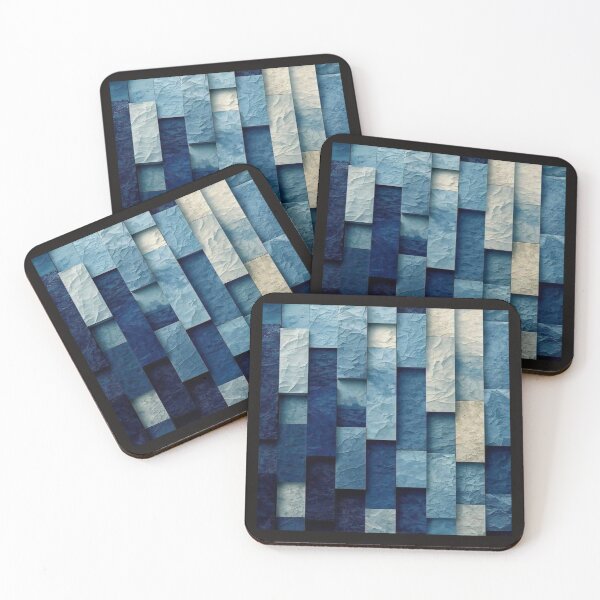 Item preview, Abstract Textured Blue Gradient Artwork  designed and sold by NivyasArtistry.