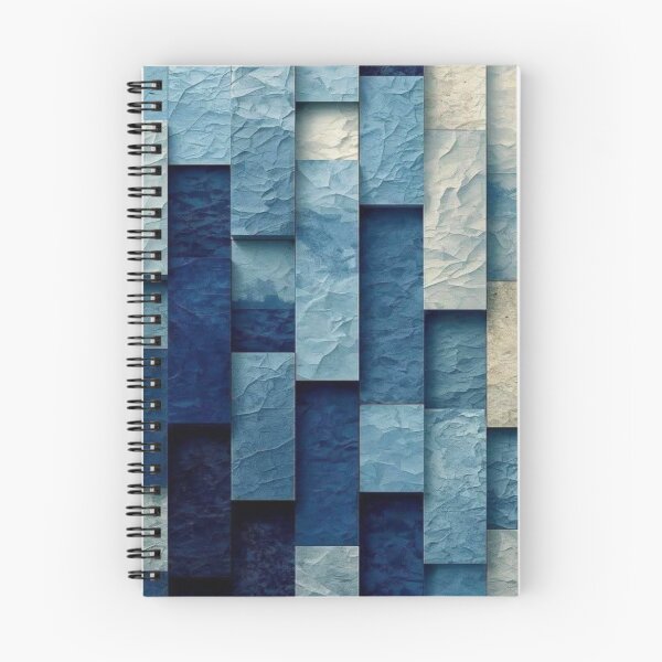 Item preview, Abstract Textured Blue Gradient Artwork designed and sold by NivyasArtistry.