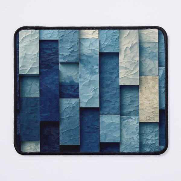 Item preview, Abstract Textured Blue Gradient Artwork designed and sold by NivyasArtistry.