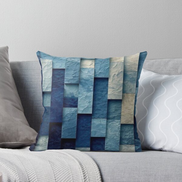 Item preview, Abstract Textured Blue Gradient Artwork  designed and sold by NivyasArtistry.