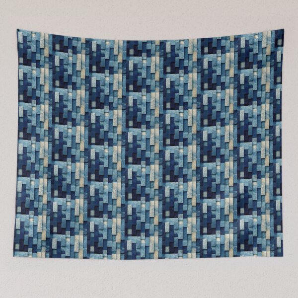 Item preview, Abstract Textured Blue Gradient Artwork  designed and sold by NivyasArtistry.