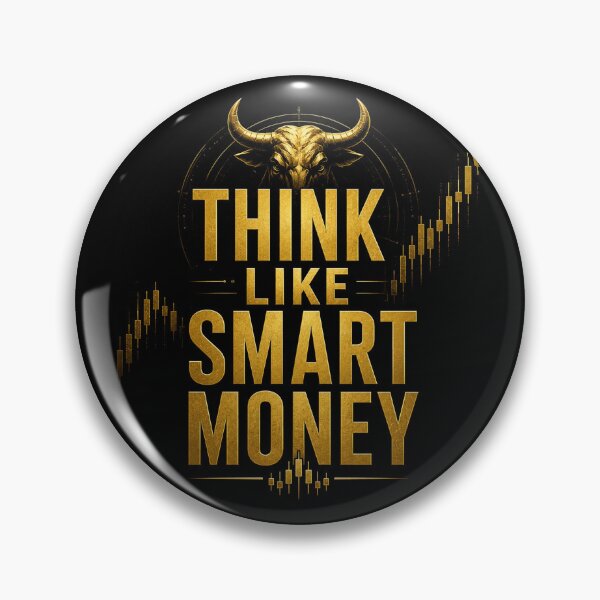 Item preview, Think Like Smart Money Trading Bull Market Typography designed and sold by PipForgeStudio .