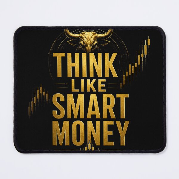 Item preview, Think Like Smart Money Trading Bull Market Typography designed and sold by PipForgeStudio .