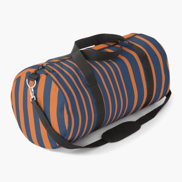 Item preview, Geometric Minimalist Op Art Stripes in Navy Blue and Burnt Orange designed and sold by nineFlorals.
