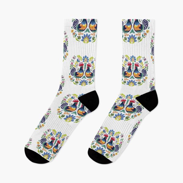 Item preview, Polish Flowers Rooster| Wycinanki | Folklore | Folk Art Blue designed and sold by xiao xuans.
