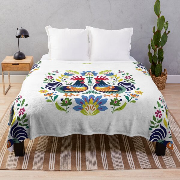 Item preview, Polish Flowers Rooster| Wycinanki | Folklore | Folk Art Blue designed and sold by xiao xuans.