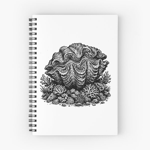 Item preview, Vintage Woodcut Giant Clam Illustration designed and sold by DuckOddity.