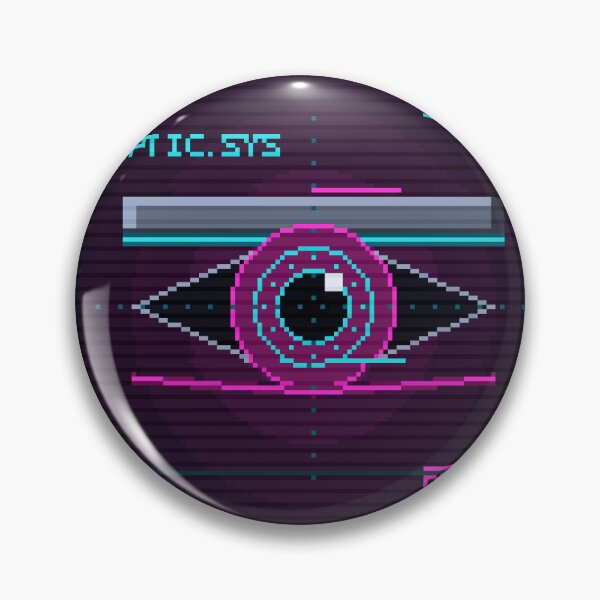 Item preview, Cybernetic Optic Implant — Cyberpunk Neon Eye designed and sold by River1Shop.