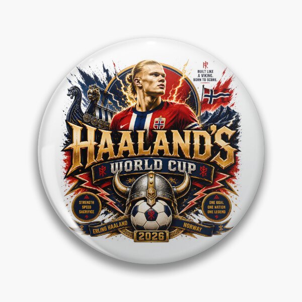 Item preview, erling haaland, norwegian football, soccer design, football art  designed and sold by TrueArtVibes.