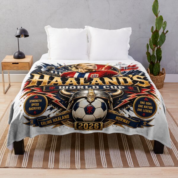 Item preview, erling haaland, norwegian football, soccer design, football art designed and sold by TrueArtVibes.