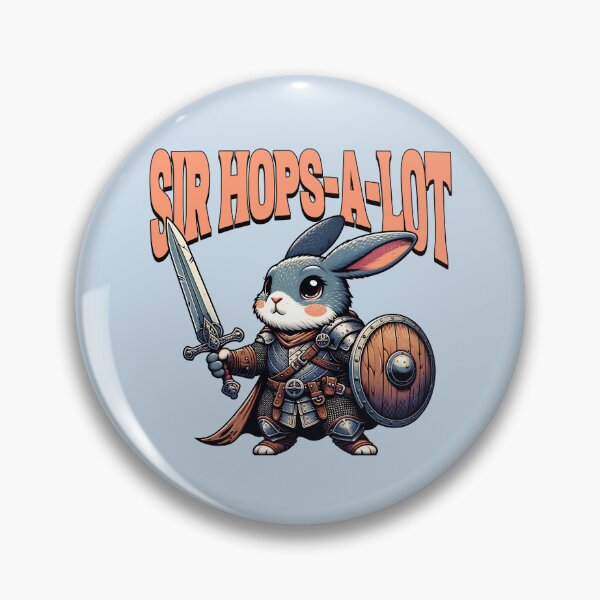 Item preview, Sir Hops-A-Lot Funny Knight Bunny Rabbit Medieval Fantasy Design designed and sold by Sachie's Studio.