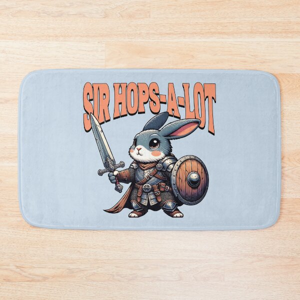 Item preview, Sir Hops-A-Lot Funny Knight Bunny Rabbit Medieval Fantasy Design designed and sold by Sachie's Studio.