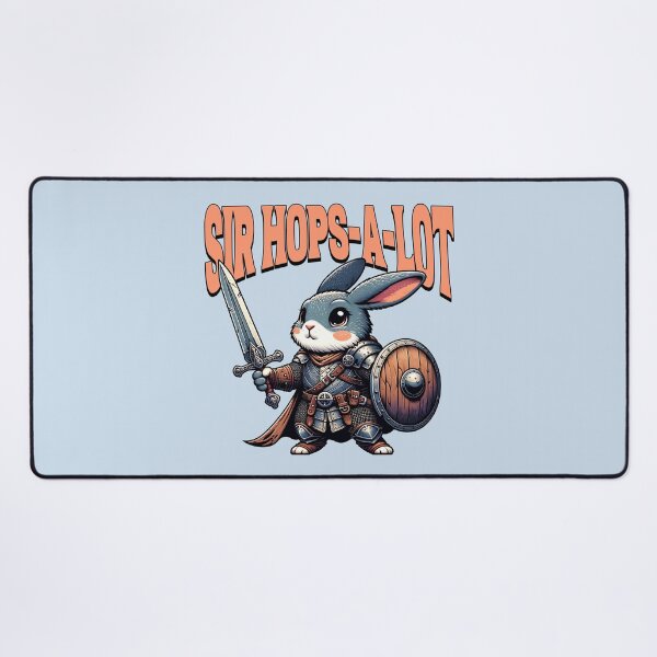 Item preview, Sir Hops-A-Lot Funny Knight Bunny Rabbit Medieval Fantasy Design designed and sold by Sachie's Studio.