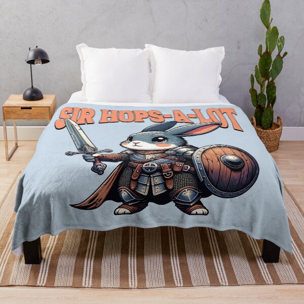 Item preview, Sir Hops-A-Lot Funny Knight Bunny Rabbit Medieval Fantasy Design designed and sold by Sachie's Studio.