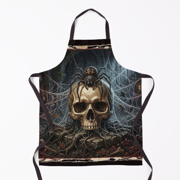 Item preview, Gothic Skull and Spider Web Dark Fantasy Art designed and sold by Evelashop.