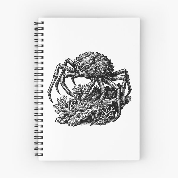 Item preview, Vintage Woodcut Spider Crab Illustration designed and sold by DuckOddity.