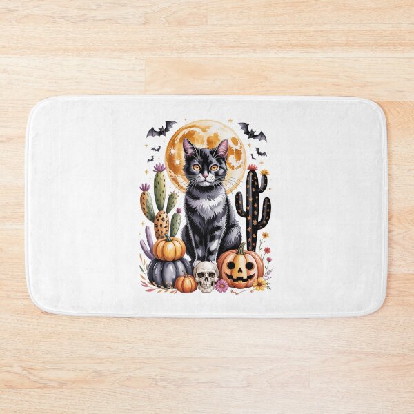 Item preview, Cat and Pumpkin under Full Moon designed and sold by jkrphoto.