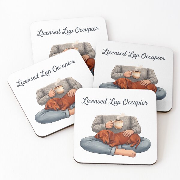 Item preview, Licensed Lap Occupier Funny Dachshund Lap Dog Design designed and sold by jgoteiner.