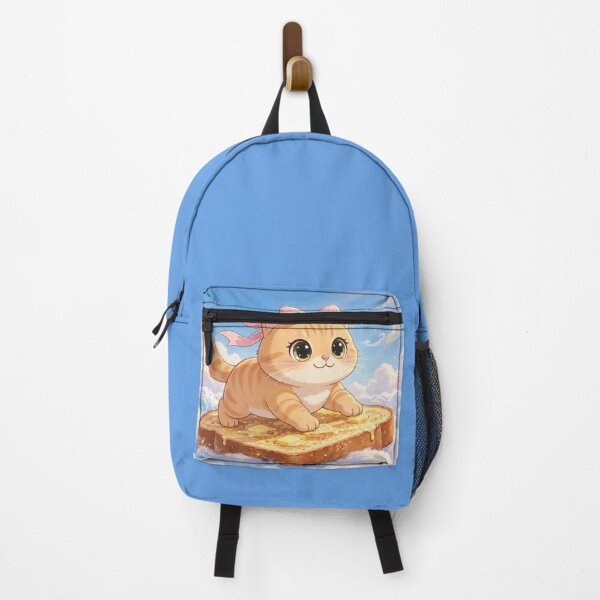 Item preview, Cute Kitten Flying On Butter Toast designed and sold by Luna's World - Moody Vibes Studio.