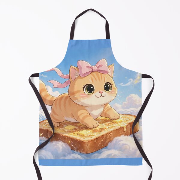 Item preview, Cute Kitten Flying On Butter Toast designed and sold by Moody Vibes Studio.