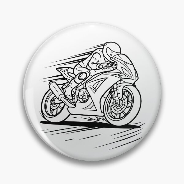 Item preview, Sport Motorcycle Racer High Speed Superbike Illustration designed and sold by ArtPer-design.
