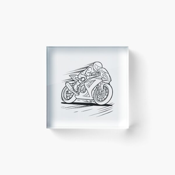 Aperçu de l'œuvre Sport Motorcycle Racer High Speed Superbike Illustration créée et vendue par ArtPer-design.