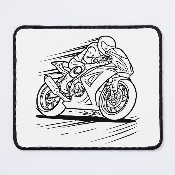 Item preview, Sport Motorcycle Racer High Speed Superbike Illustration designed and sold by ArtPer-design.