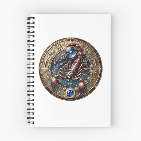 Item preview, Royal Scorpio Zodiac Wheel Sapphire Art designed and sold by Zodiac Celestial Art.