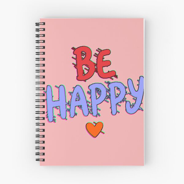 Item preview, Be Happy | Aesthetic Cute Positive Hearts Design designed and sold by AstronautMerch.