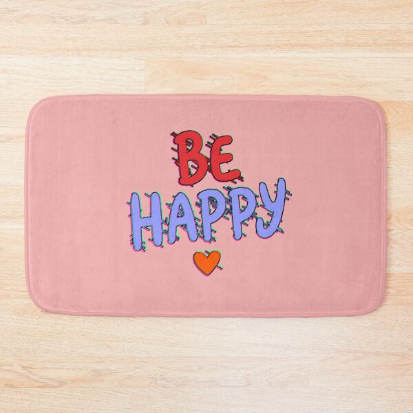 Item preview, Be Happy | Aesthetic Cute Positive Hearts Design designed and sold by AstronautMerch.