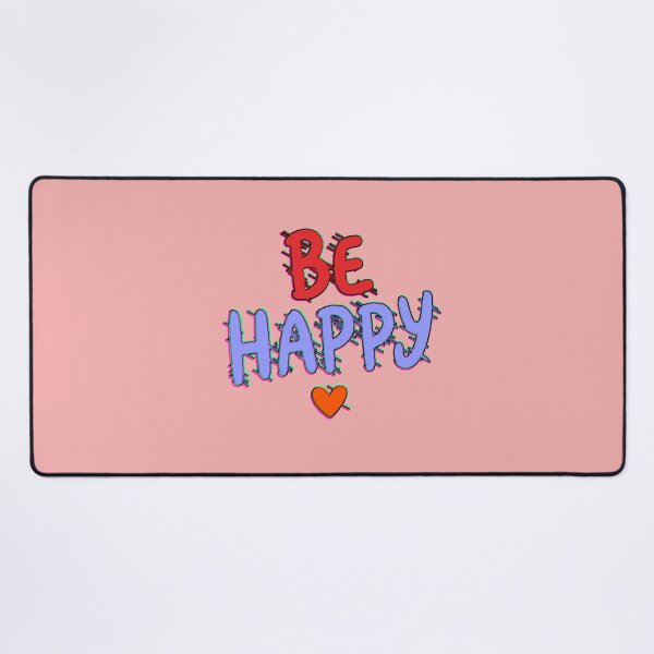 Item preview, Be Happy | Aesthetic Cute Positive Hearts Design designed and sold by AstronautMerch.