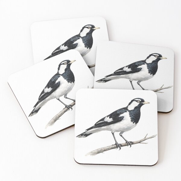 Item preview, Magpie-lark - Watercolour Study designed and sold by Jaruart.