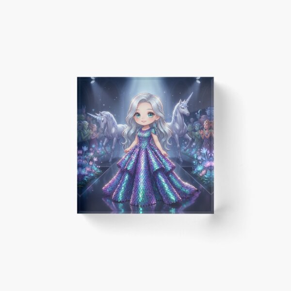 Item preview, Fantasy Runway Walk In Shimmering Gown designed and sold by Azurart2.