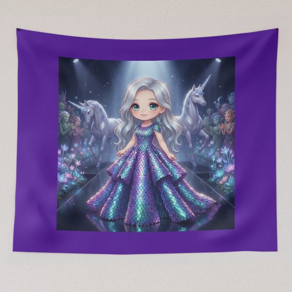 Item preview, Fantasy Runway Walk In Shimmering Gown designed and sold by Azurart2.