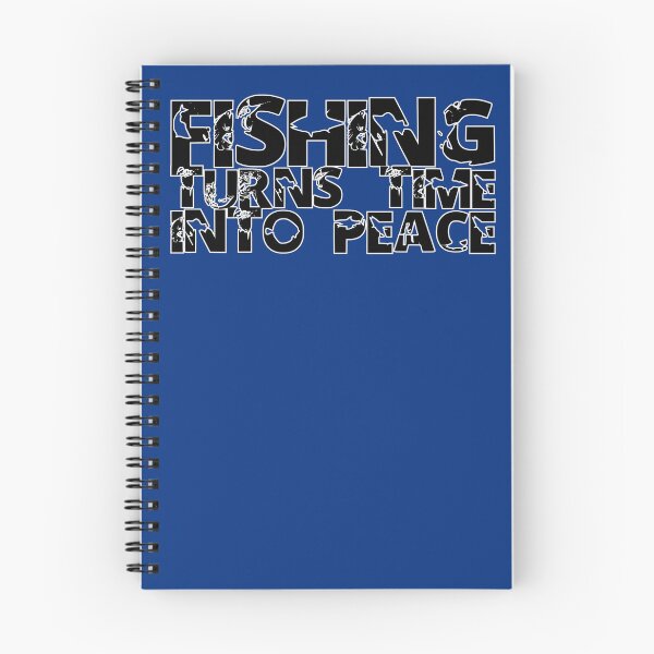 Item preview, Fishing text illustration "Fishing Turns Time Into Peace". designed and sold by Art-Horizon.