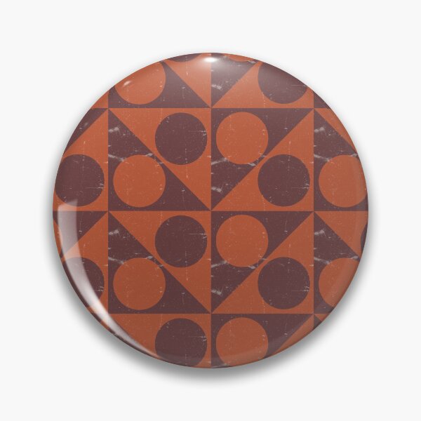 Item preview, Bauhaus Geometric Pattern | Terracotta Burgundy Seamless Retro designed and sold by Dino-Lune.