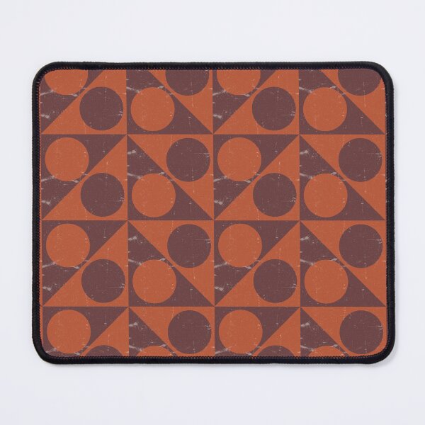 Item preview, Bauhaus Geometric Pattern | Terracotta Burgundy Seamless Retro designed and sold by Dino-Lune.