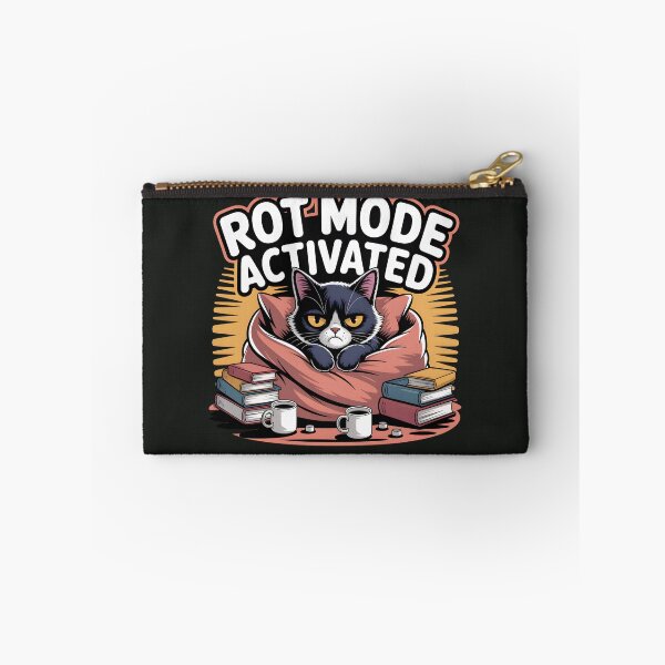 Item preview, Rot Mode Activated Grumpy Cat Book Lover Cozy Reading Shirt designed and sold by Raw Tigers.