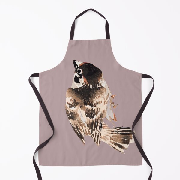 Item preview, Japanese Animal Art - Sparrow - Modern Ukiyo-e - Japandi, Dusty Pink designed and sold by Black Swallow.