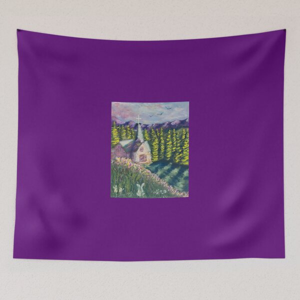 Item preview, Country Church Created In Soft Pastels designed and sold by Kimberly Sells Studio.