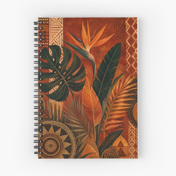Item preview, African Tribal Boho Tropical Leaves Poster designed and sold by SoftSpaceDesign.