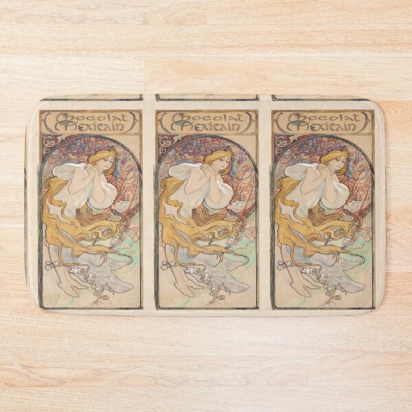 Item preview, Chocolat Mexicain Flowing Golden Hair Woman designed and sold by artofuniverse.
