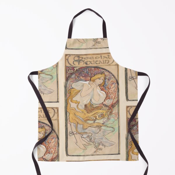 Item preview, Chocolat Mexicain Flowing Golden Hair Woman designed and sold by artofuniverse.