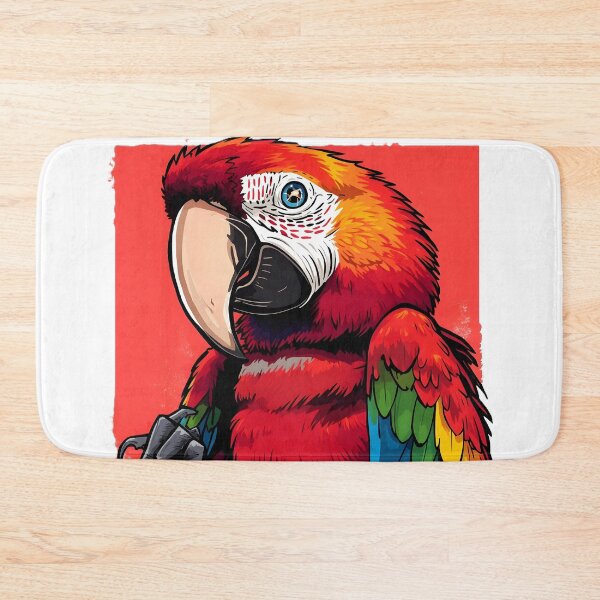 Item preview, Scarlet Macaw Sticker | Vibrant Tropical Parrot Illustration | Colorful Exotic Bird Art | Macaw Lover Gift designed and sold by dreamz-world.
