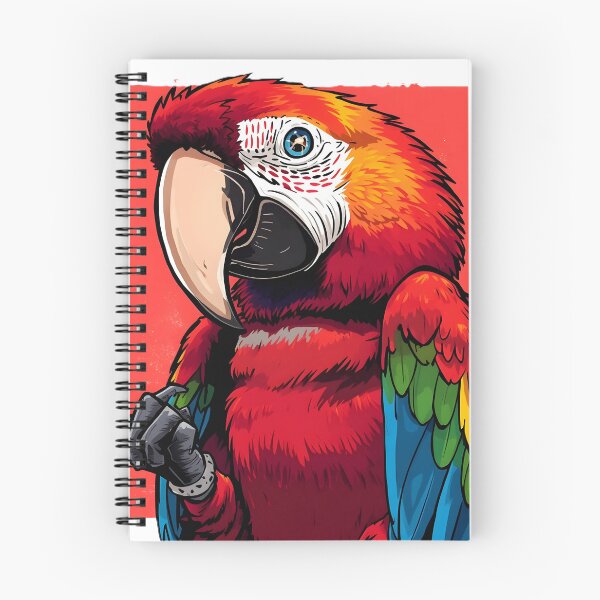 Item preview, Scarlet Macaw Sticker | Vibrant Tropical Parrot Illustration | Colorful Exotic Bird Art | Macaw Lover Gift designed and sold by dreamz-world.