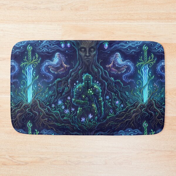Item preview, Man Nature Fantasy RPG Pixel Art Seamless Pattern designed and sold by ART ATTACK ZONE.